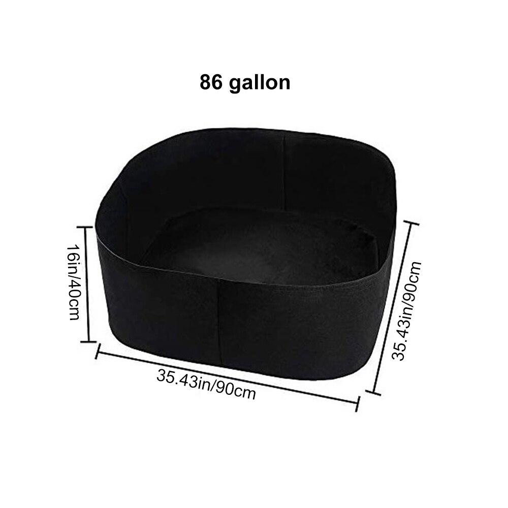 Biodegradable Grow Bags Fabric Raised Garden Beds Planter Pots Durable Breathing Cloth Grow Containers for Vegetable Cultivation: B-909040