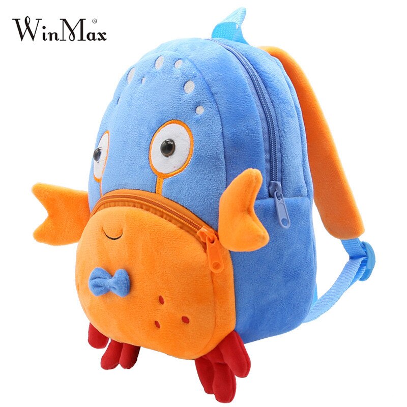 Winmax Kleinkind Krabben freundlicher Schul freundlicher Ebene Rucksack Kindergarten Mädchen Nette Karikatur Schule Taschen für Jungen mochila escolar