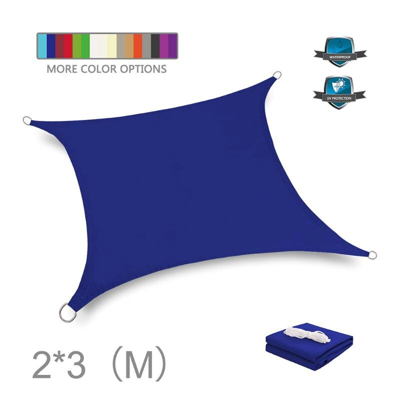 Buitenzonwering, waterdichte zonwering, polyester zonnescherm, bescherming, luifel, tuin, terras, zwembad, schaduwdoek