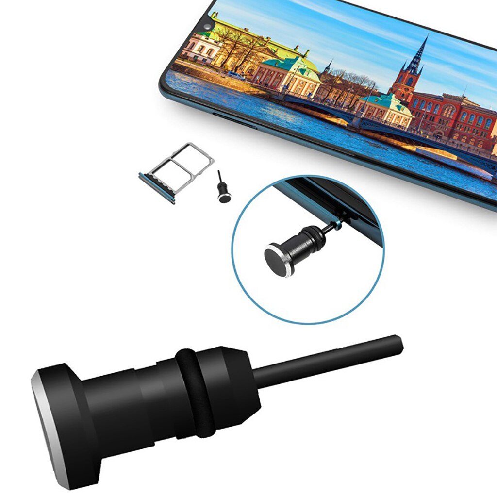 Headphone Jack Dustproof Accessories Charging Ports Protector Anti Dust Plug Portable Metal Dust Stopper Card Retrieve