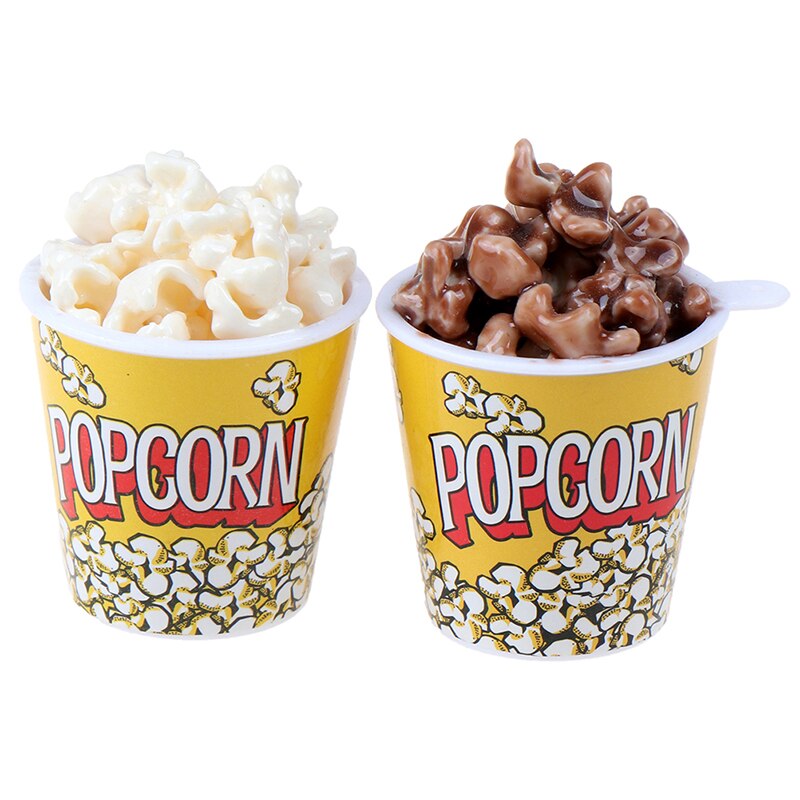 1Pc 1:6 Miniatura casa delle bambole UN Secchio di Popcorn Giocattolo Giochi Di Imitazione Cucina Giocattolo Consegna Casuale