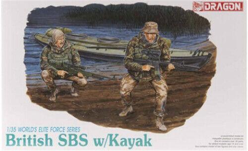 Dragon 3023 1/35 BRITISH SBS w/KAYAK Soldiers 2 Figures model Kit