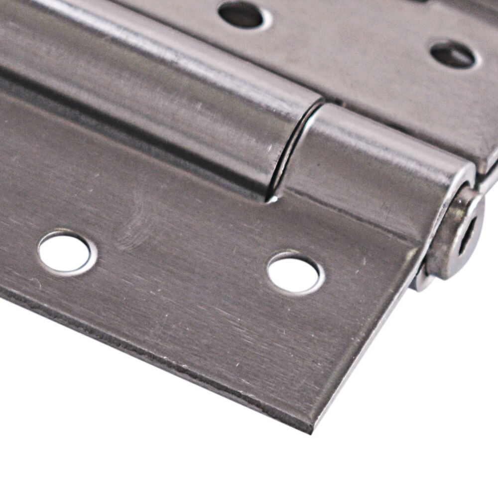 4 Inch Stainless Steel Automatic closing Double Action Silver Spring Door Hinges Adjustable tension Pack of 2
