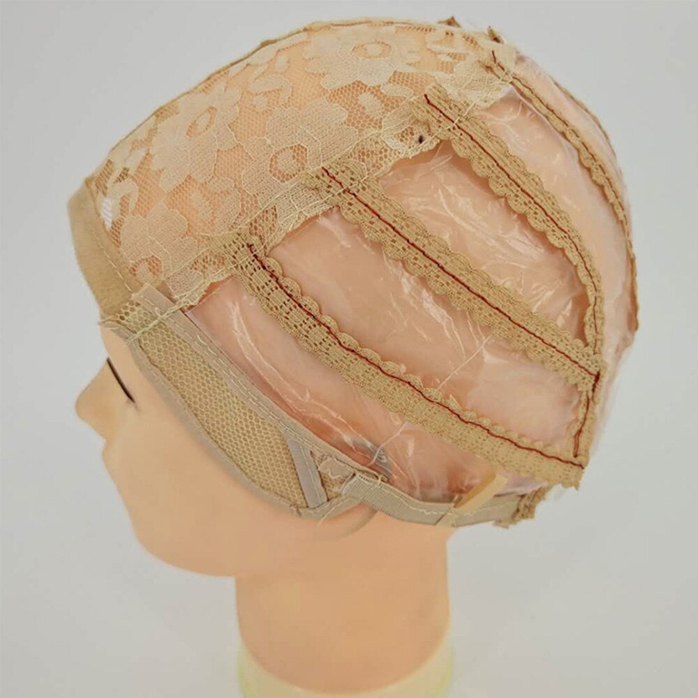 de gorras ajustables para peluca de malla de cúpula de ganchillo transpirables de BH-010, peluca tejida de encaje suizo, gorras de red para hacer pelucas