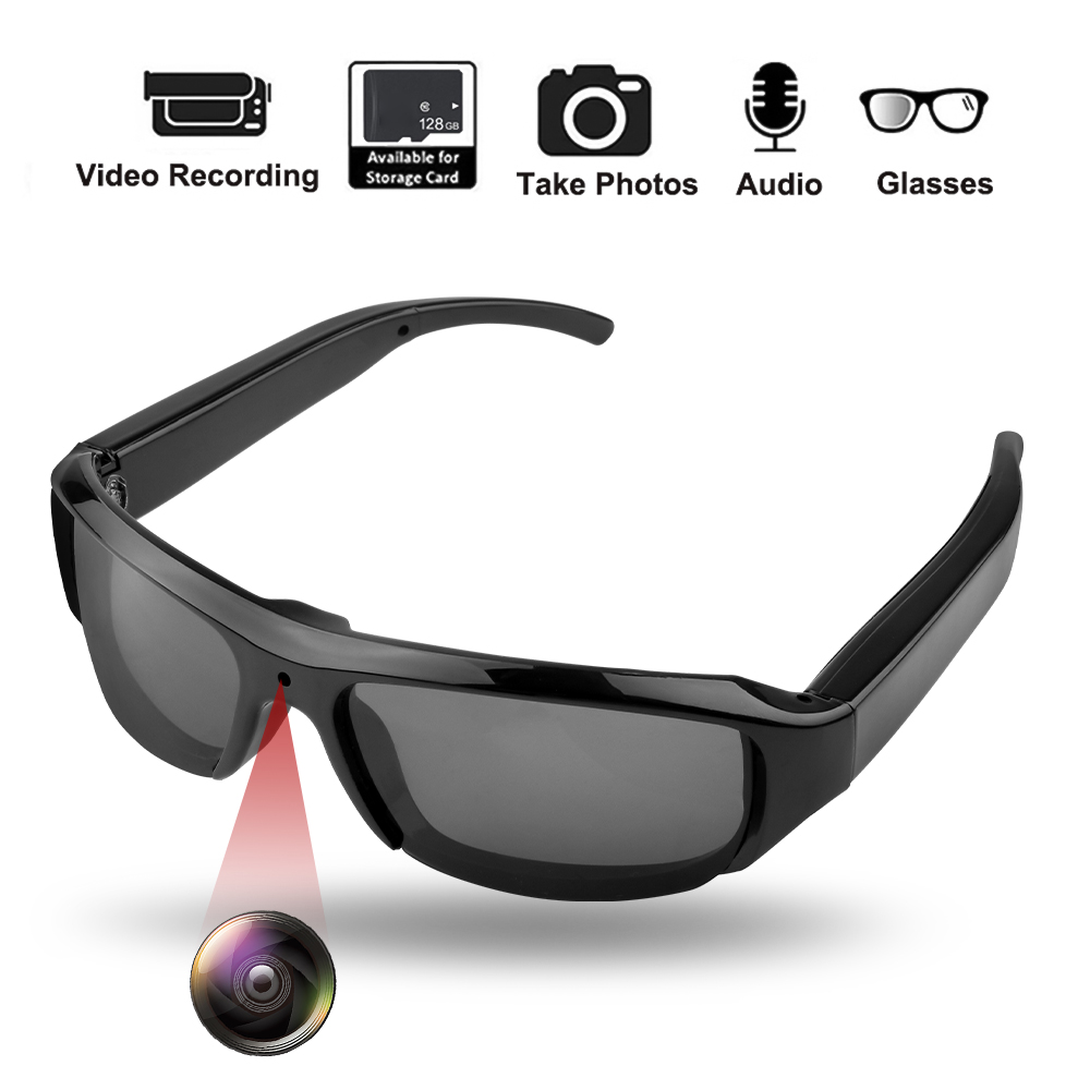 1080P Riding Glasses Eyewear Outdoor Sports Driving Glasses Camera DVR Sunglasses Digital Audio Video Recorder Camcorder 300mAh