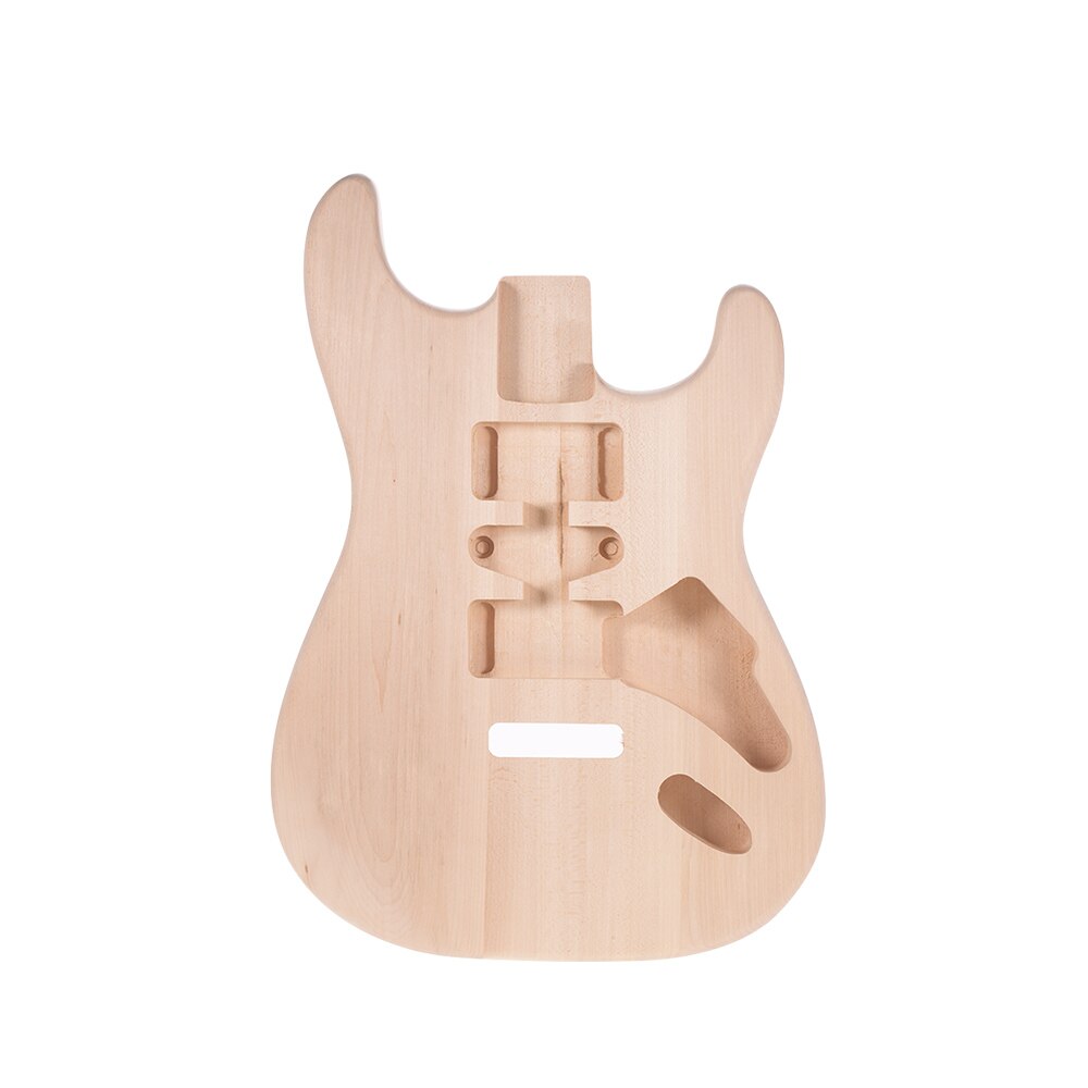 Muslady ST01-DT Unfinished Electric Guitar Body Handcrafted Guitar Body BasswoodGuitar Barrel Replacement Parts