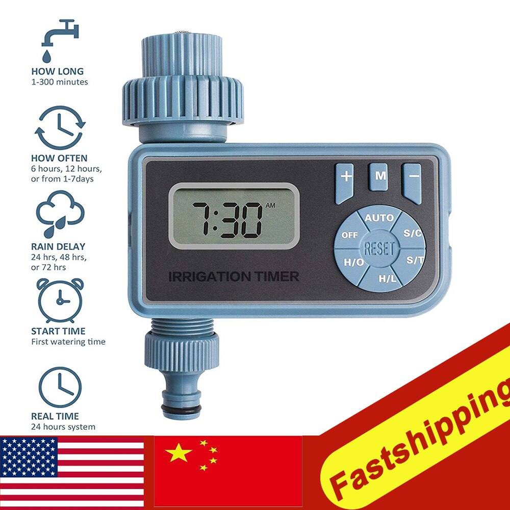 Smart Automatic Electronic Digital Water Timer Irrigation Controller System With LCD Display Home Irrigation Timer: Default Title