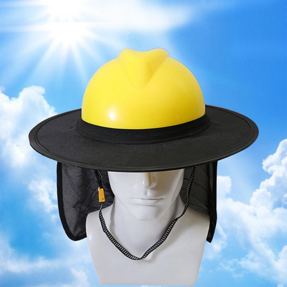 Sunshade Helmet Sun Shade Outdoor Construction Safety Hard Hat Device Neck UV Protector Work Hard Hat Full Brim Mesh Sunshade