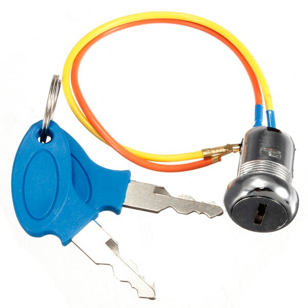 Universal Ignition Key Switch Locks 2 Keys 2 Wires For Kart Scooters Electric Bike Mini ATV