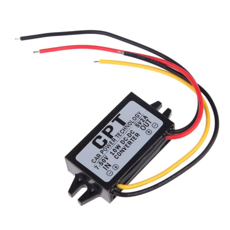 5.5*2.5 5 v DC naar DC Converter Module CPT Car Power Step Down Buck Module Regulator Auto Power waterdichte Auto Accessoires