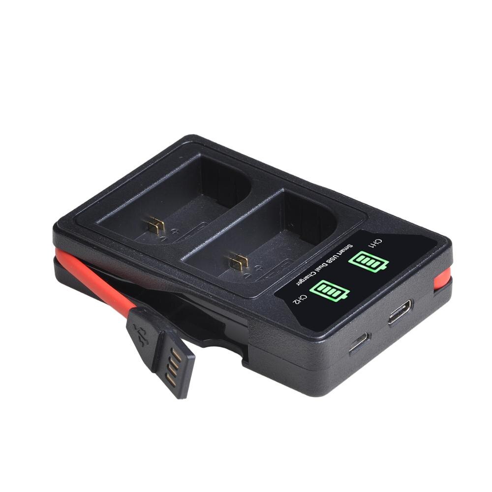 LP-E6 LP E6 LPE6 LPE6N batería + LED construido-en el cargador Dual USB para Canon EOS 5D 6D 7D 60D 70D 80D Mark II Mark III