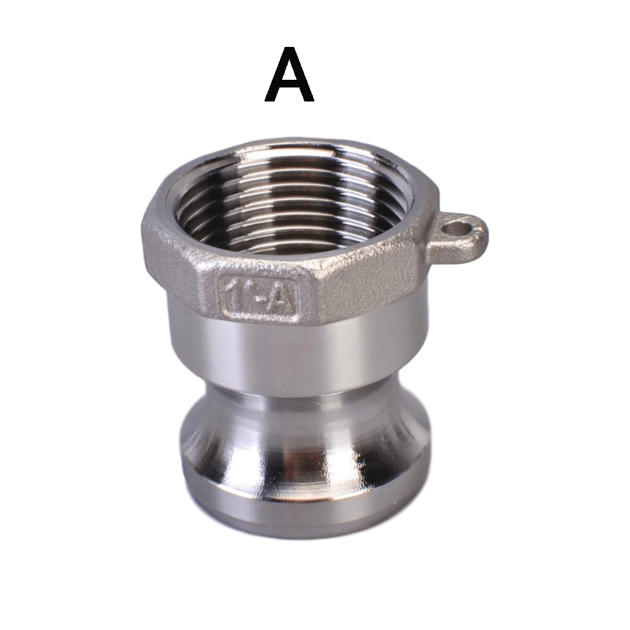 1PC 1/2" (DN15) SS304 Stainless Steel Homebrew Camlock Fitting Adapter MPT FPT Barb Camlock Quick Disconnect: Bronze Yellow