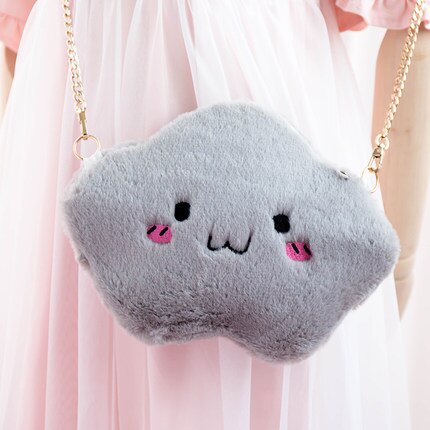 Super Cute Furry Single Shoulder Bags Mini Phone Wallet Bag Purse Cartoon Lolita Chain Sweet Girl Kawaii 11 types: 3