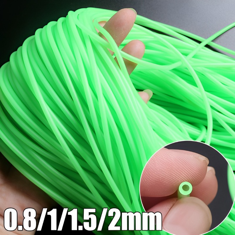 Manguera de Pesca luminosa de 0,8/1/1,5/2mm, tubo antidesgaste de silicona, mangas de aparejo, Pesca de aguas profundas, herramientas de aparejos de Pesca Iscas