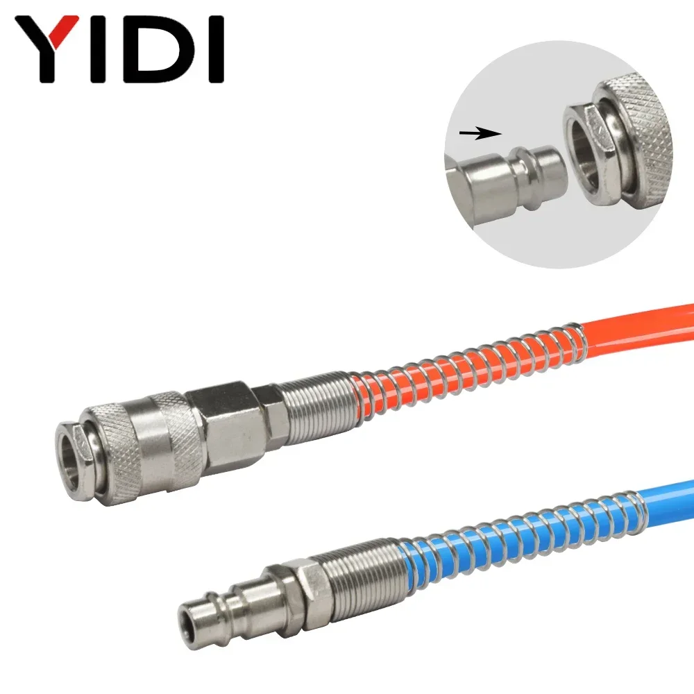 EU Air Couplings with Spring Fittings Pneumatic Air Hose Quick Release Fitting Connector Tube Couplers EU SP PP 20 SP20 PP20