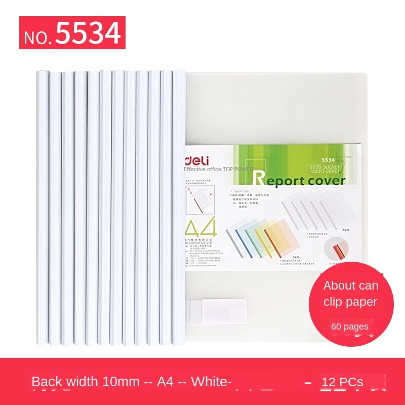 A4 drążek sterowniczy folderu teczka cv folderu papier testowy klip z tworzywa sztucznego dźwignia klip 10 sztuk przejrzyste klip szerokość oparcia 5/8/10mm: zestaw meal 4