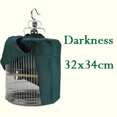 Dikke Duisternis Ademend Vogelkooi Cover Voor Myna Spruw Parkiet Papegaai Winddicht Anti-Interferentie Kooi Cover: cage cover32x34cm
