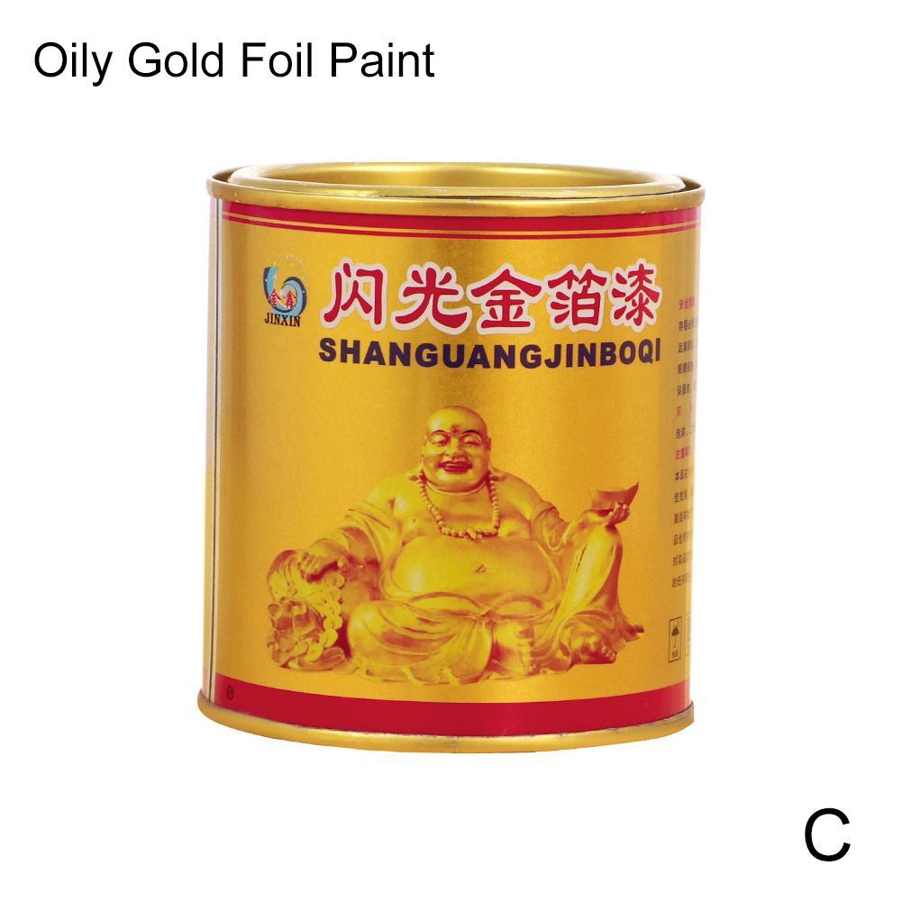 Peinture en feuille d&#39;or Super brillante 24K, bronzante, peinture à l&#39;huile, dorée métallique appliquée sur du clignotant à base d&#39;eau, peut être 100g Y1G6: C