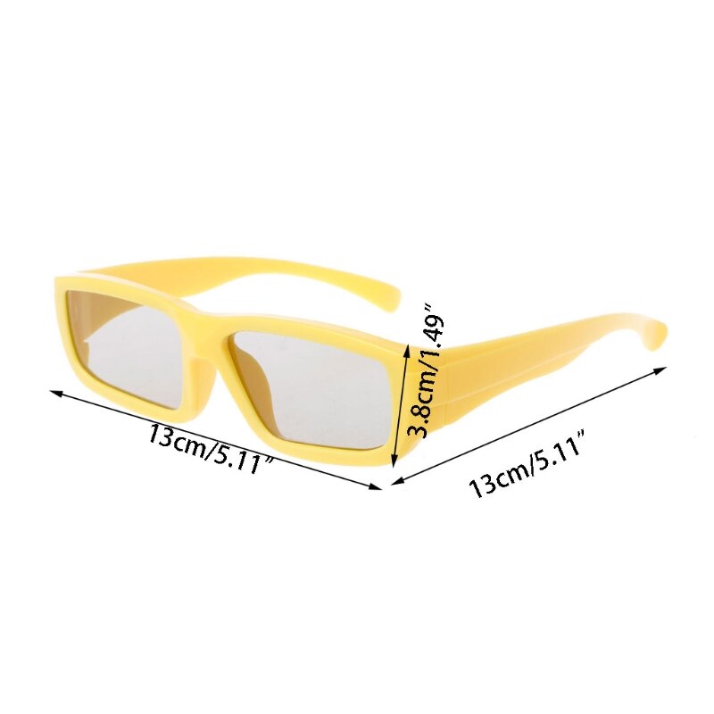 Gafas 3D talla para niños gafas circulares polarizadas pasivas 3D para Real D 3D TV cine película