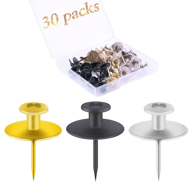30 Pack Small Nails for Picture Hanging Double-Headed Picture Hangers Nails Wall Nails for Hanging Pictures: Default Title
