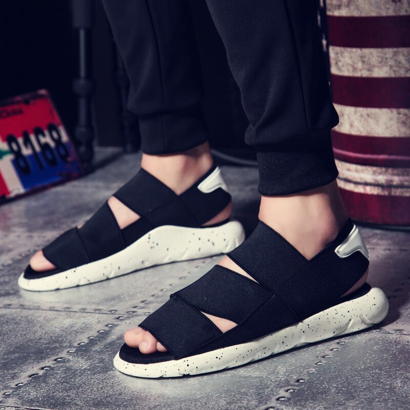 Männer Sommer Schuhe Mann Plattform Sandalen Schwarz Komfortable Herren Gladiator Sandalen für Männer Strand Sandale Zapatillas hombre Urbanas