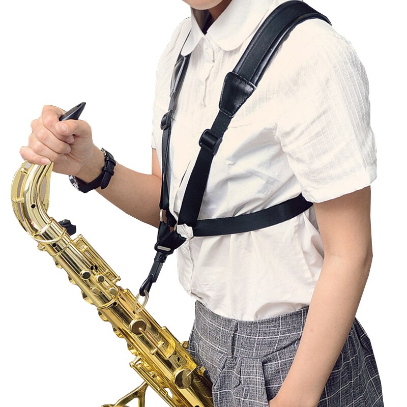 MoonEmbassy Saxophone Shoulder Strap Adjustable Alto Sax Straps Belt Woodwind Instrument Accessories