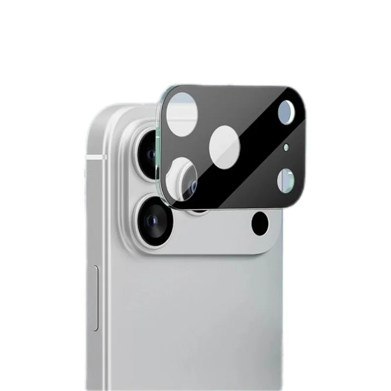1-5 uds funda de lente de cámara 3D para iPhone 17 Pro Max 17Air 17Pro 17ProMax Protector de cámara de vidrio templado trasero película de anillo de lente: Blue /  Opción3