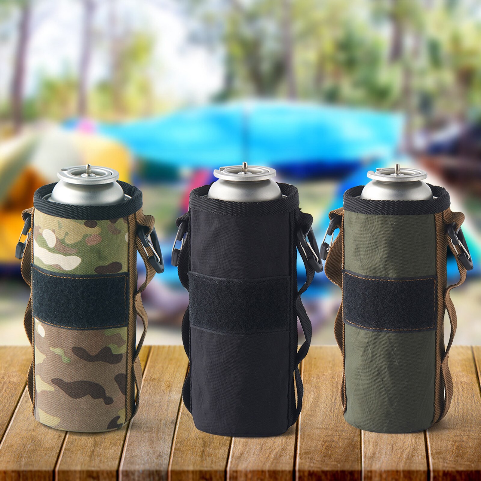 Kanister gazowy obudowa ochronna pojemnik na paliwo kanister na zewnątrz kemping piesze wycieczki butla gazowa akcesoria robić akwarium