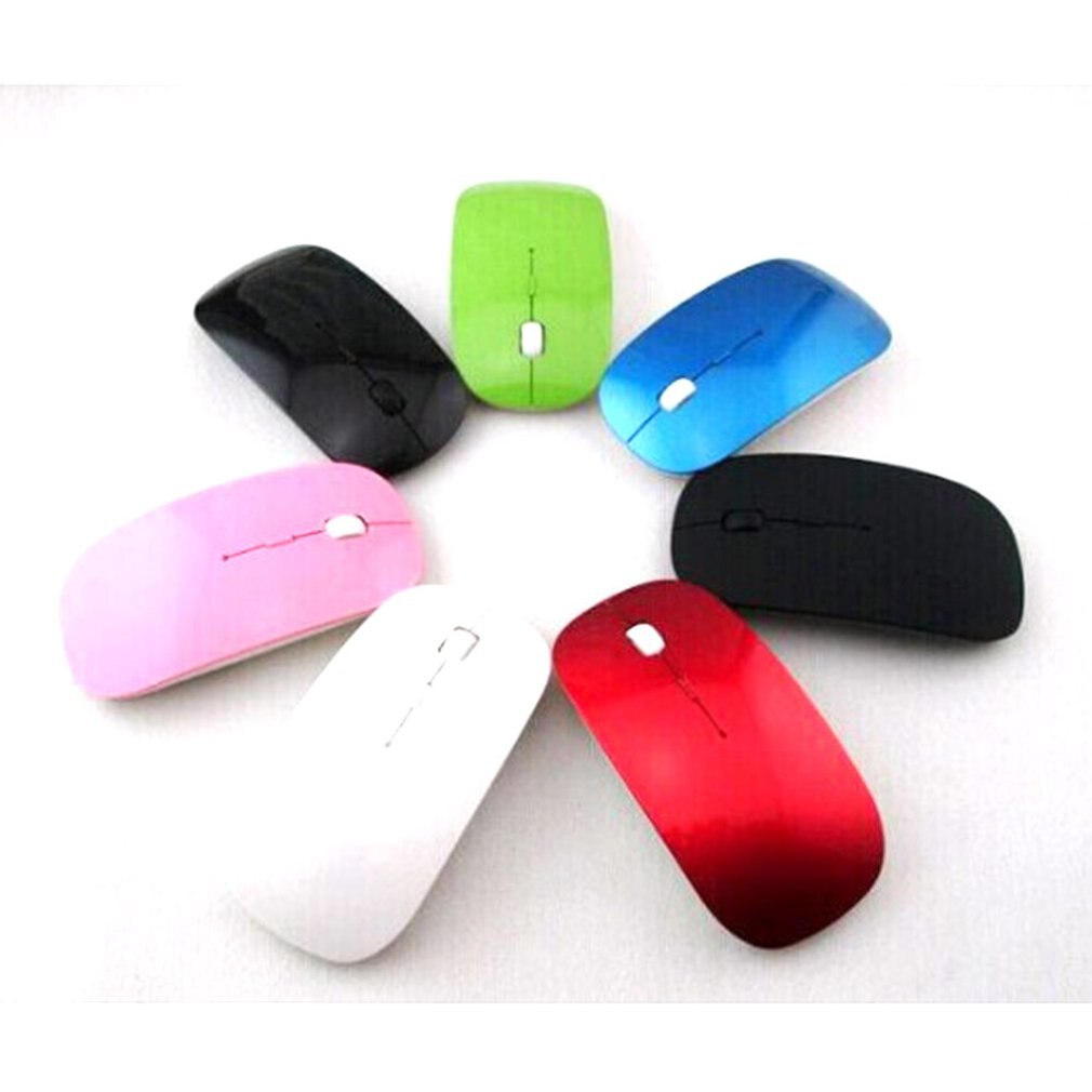 Wireless Mouse Wireless Connection 2.4GHz Candy Color Ultra Thin USB Optical Thin Slim Universal Mouse