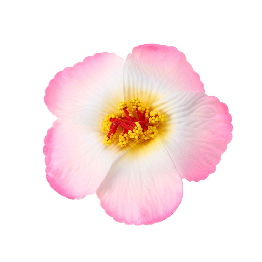 1 pc hibiskusblommor hawaiiska blommor konstgjorda blommor för bordsdekoration fest gynnar förnödenheter (lila): Som visat 1