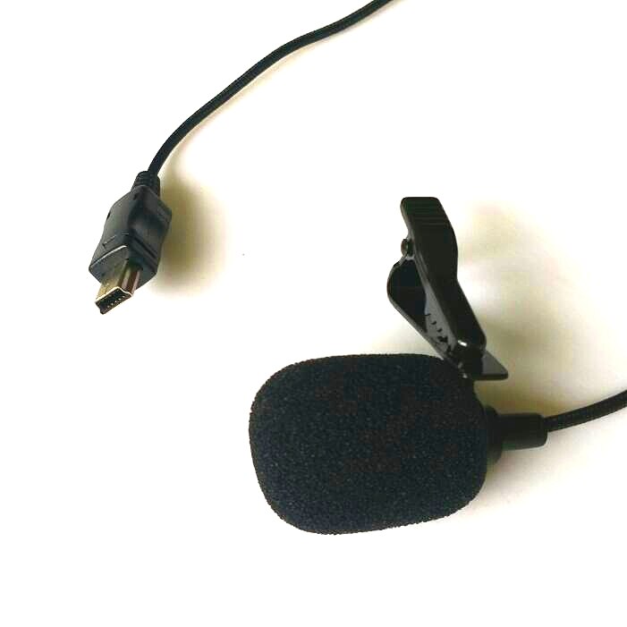 150 cm 1.15 M Gopro Mini USB Microphone externe avec collier Clip sur micro pour Gopro Hero 4 3 + 3 accessoires de caméra