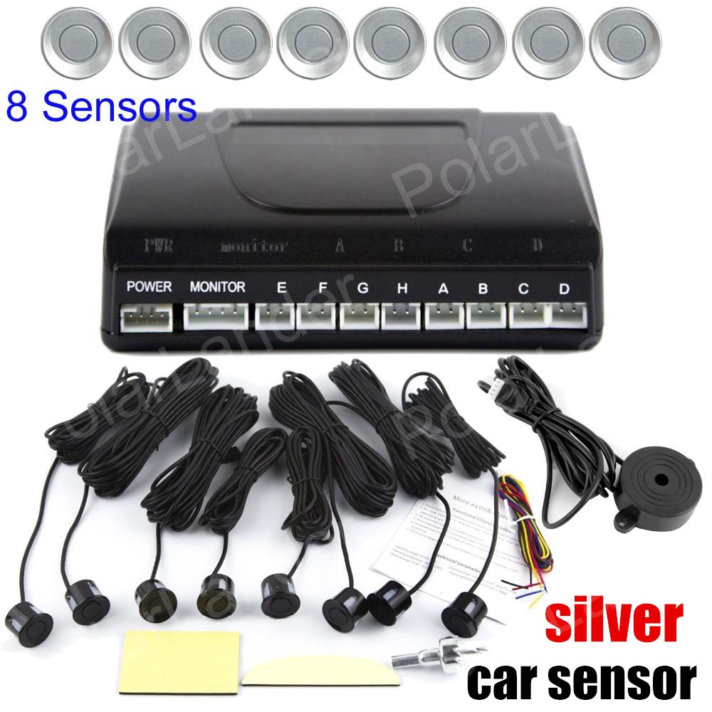 Parkeer Sensor Zonder Monitor 8 Sensoren 9 Kleuren Te Kiezen Voor En Achter Sound Alert Zoemer systeem