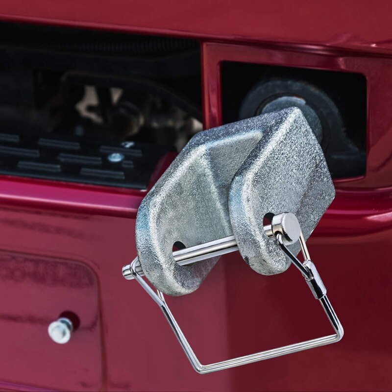 10 Pieces Shaft Locking Pin Safety Coupler Pin 1/4 Inch Diameter in 2 Shapes of Square and Arch (Silver)