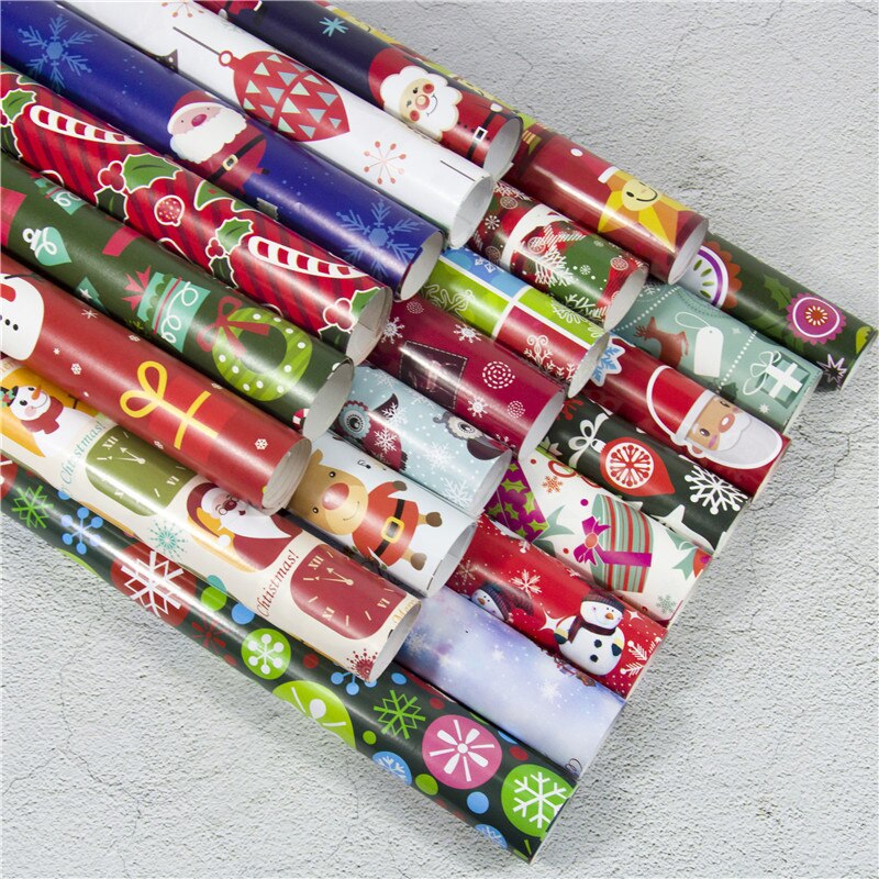 Julepapir grøn dekoration håndværkspapir wrap dekorative xmas fest pakke pakke papir papir: Default Title