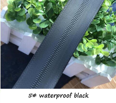3# 5# 8# 10#  bagage rugzak tent reparatie diy materiaal zwart wit grijs waterdichte rits tape 5 meter  a0289l: Nr . .5
