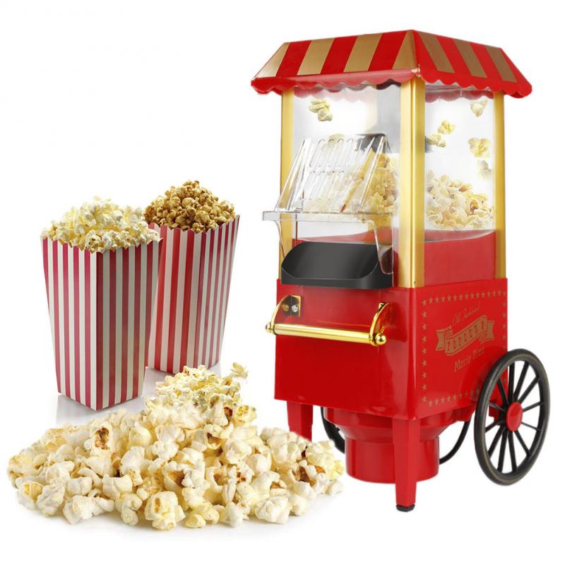Popcorn Maschine Kleine Mini Elektrische Karneval Popcorn Hersteller 1200W Mais, Der Maschine Für Haushalt DIY Mais Popper EU Stecker HWC