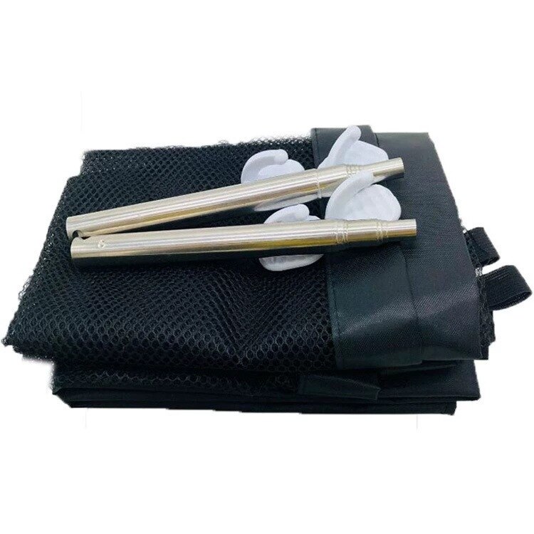 Pet Barrier Portable Folding Breathable Mesh Net Dog Separation Guard Gate Pet Isolated Fence Enclosure Dog Safety Supplies: black / S
