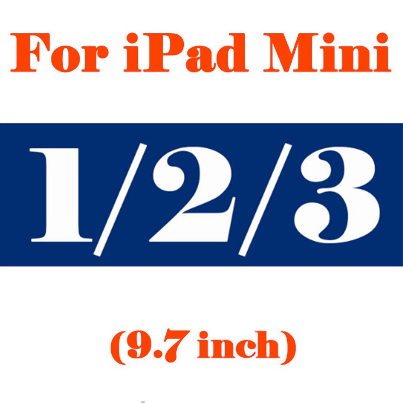 Tempered Glass For Apple iPad Air 2 1 Glass for iPad 2 3 4 Screen Protector Cover For iPad 9.7 Protective Glass Film: for ipad mini 1 2 3
