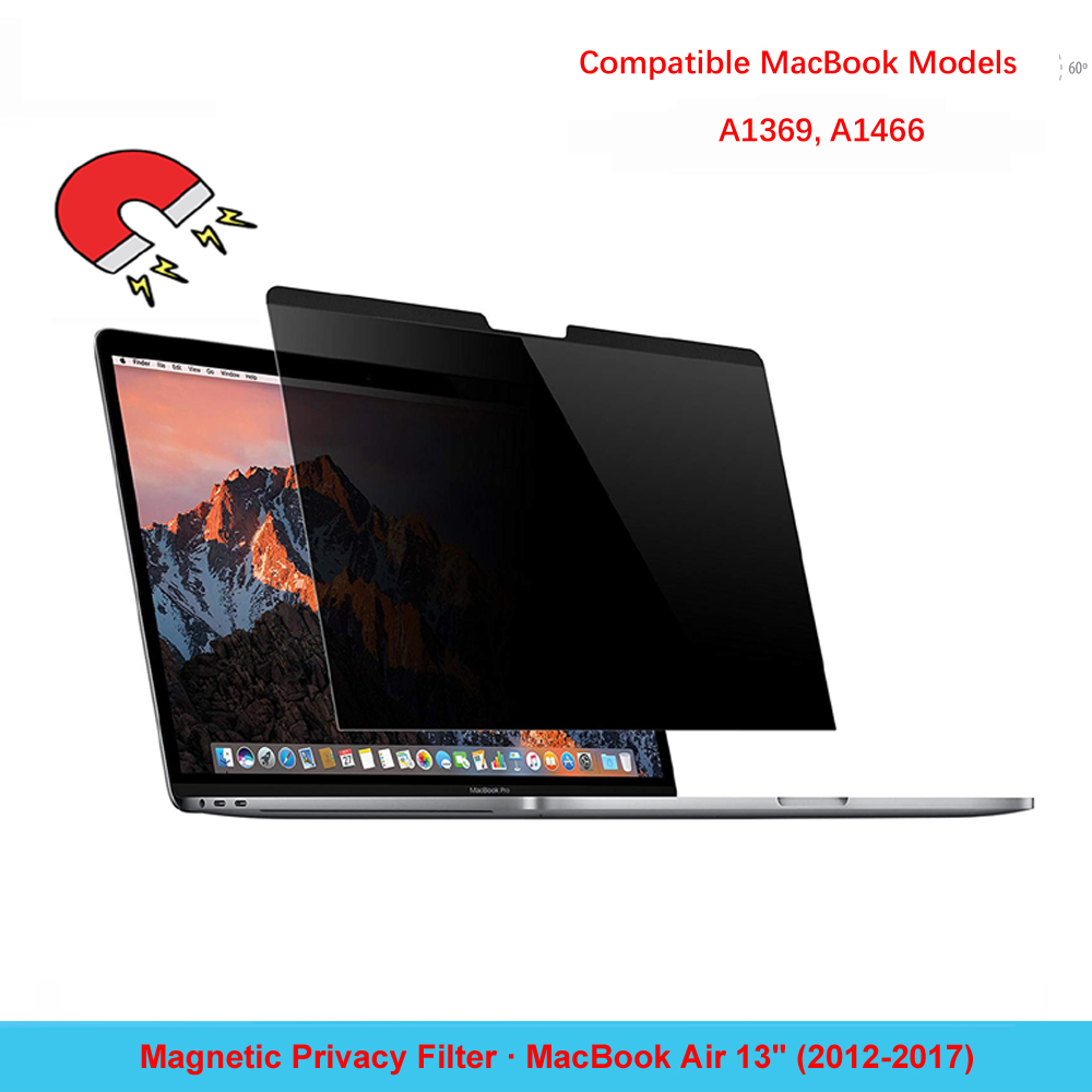Magnetische Privacy Filter Laptop Anti-Glare Screen Protector Voor Macbook Air 13 &quot;) a1369, A1466