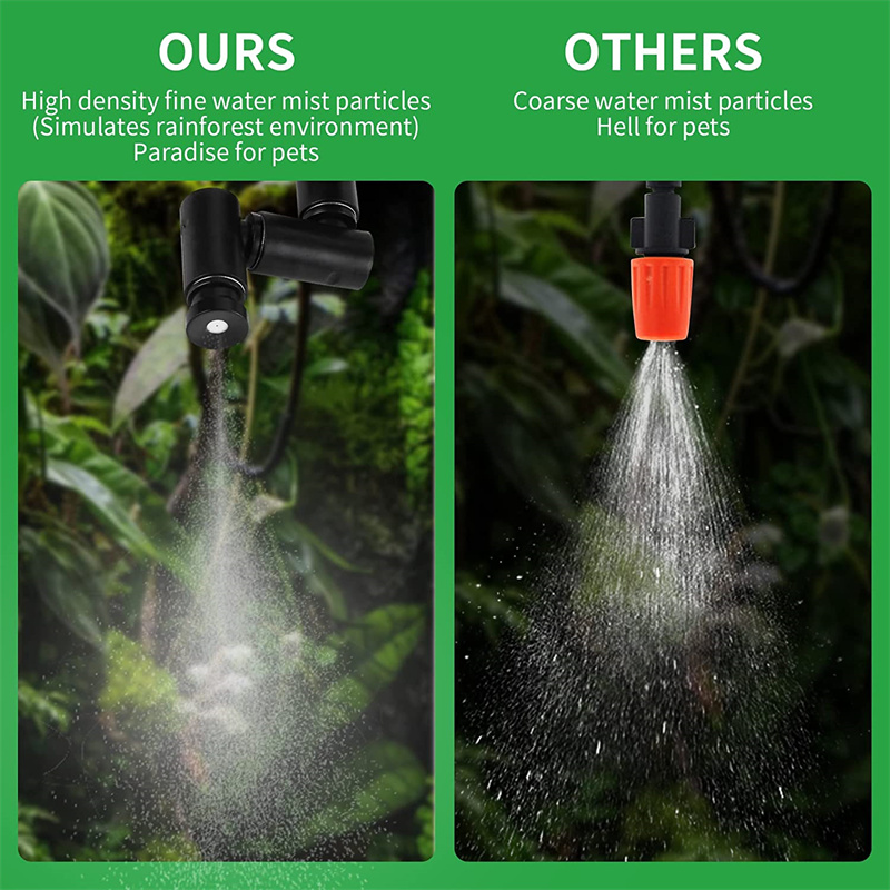 Umidificador electrónico inteligente, Fogger, Terrários, Névoa Automática, Temporização das Florestas Tropicais, Spray System Kit, Controlo por aspersão