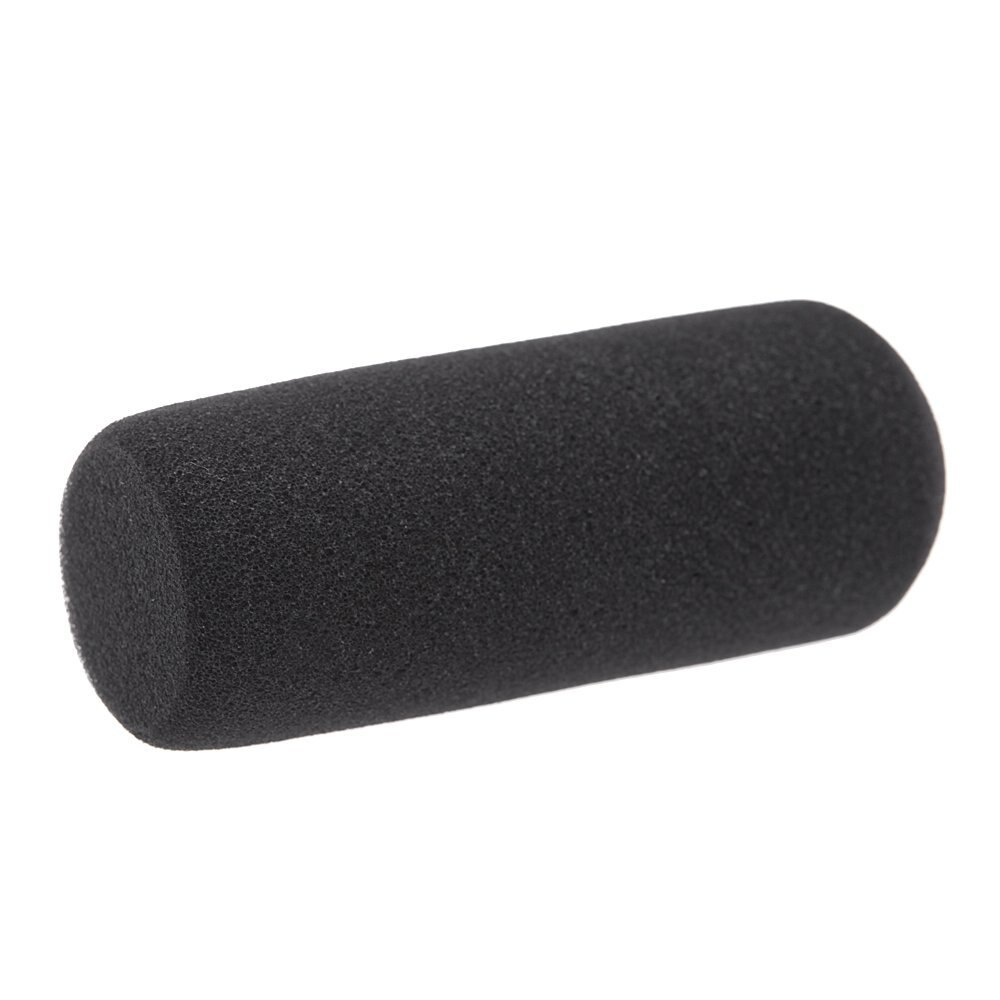 Hfes 12Cm Mic Microfoon Foam Spons Voorruit Cover Voor Microfoon Zwart