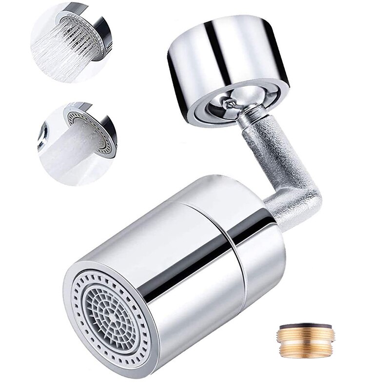 SHAI Universal Splash Faucet Spray Head 720 Degree Rotating Tap Filter Water Bubbler Faucet Aerator Kitchen Faucet Nozzle: 750 degree
