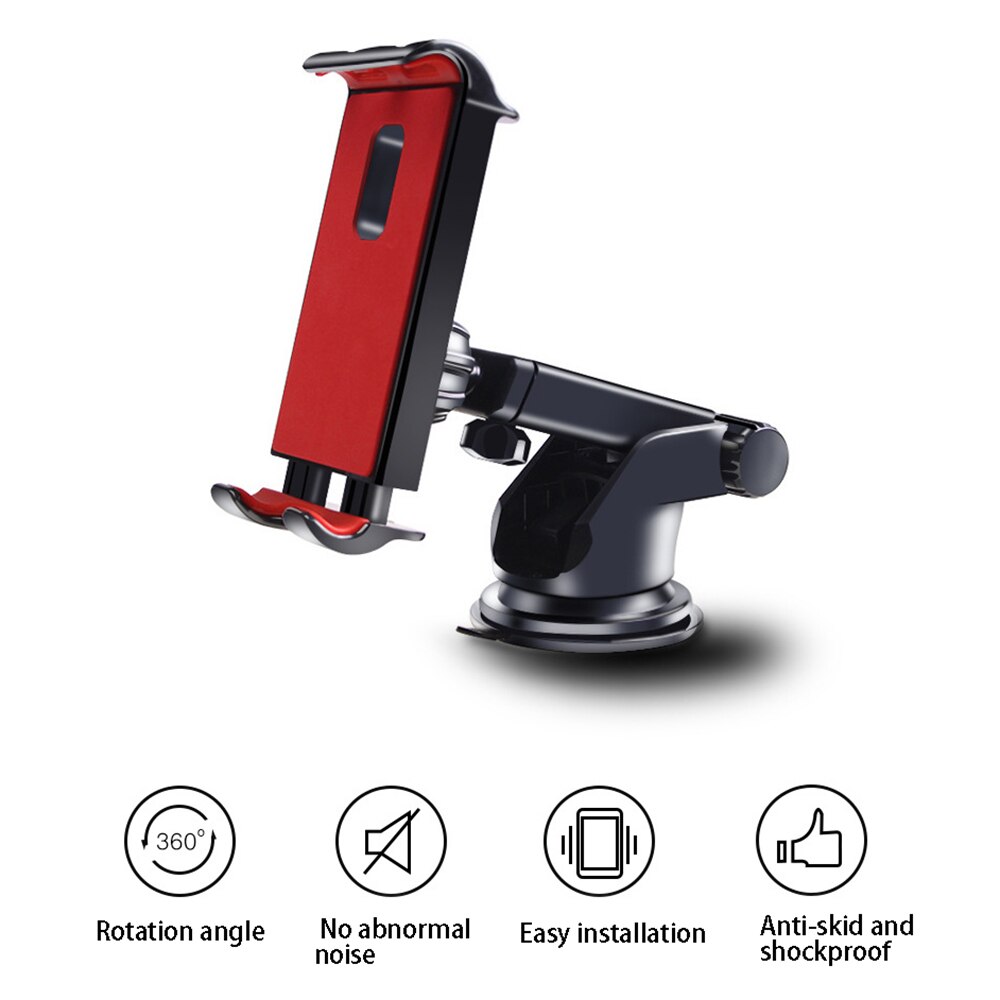 Tablet Phone Stand For IPad Air Mini Pro Samsung Strong Suction Tablet Car Holder Stand For IPhone X Phone 360 Degree Rotation