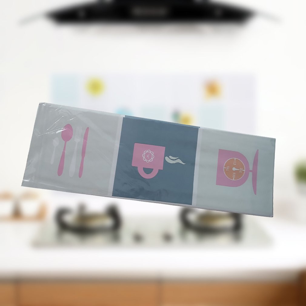 Duży rozmiar folia aluminiowa samoprzylepna wodoodporna naklejka na olej, robić kuchni naklejki ścienne anty olej tapeta kuchenna robić dekoracji domu