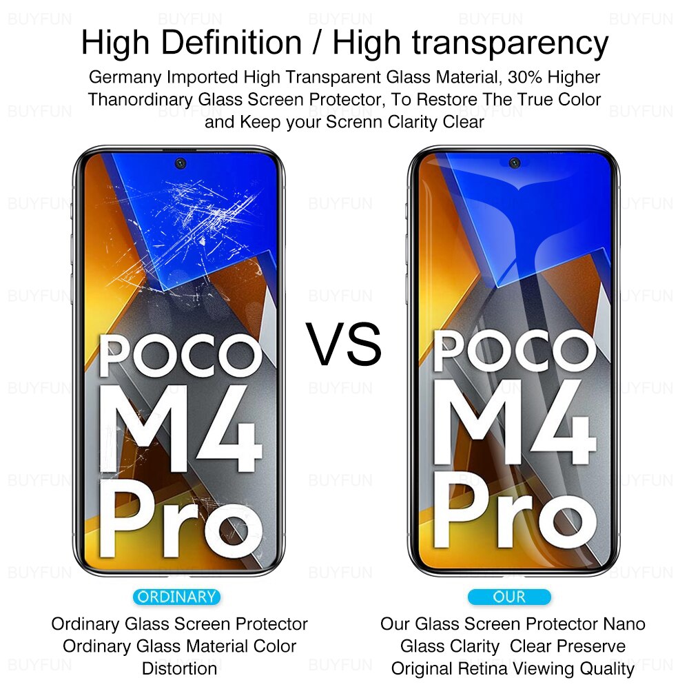 Voor Xiaomi Poco M4 Pro 4G/5G Glas Screen Hd Veiligheid Gehard Glas Pocco Poko Pocophone Kleine m4Pro M 4 Pro 4M Beschermende Film