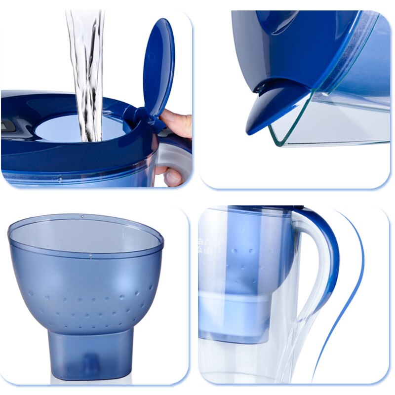 Water Filter Kettle Household Water Jug Activated Carbon Purifier Water Pitcher Kitchen Office Water Bottle Jug Drink Water Tool