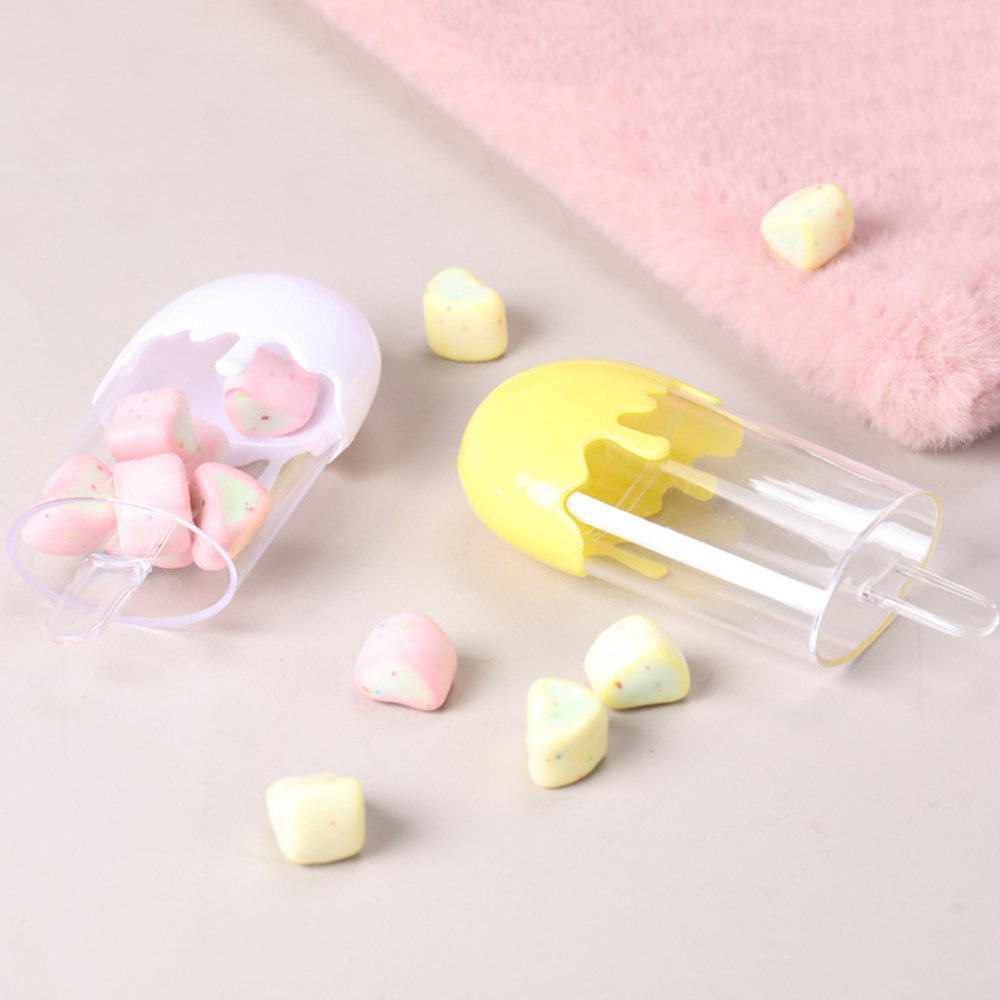 12 stk gennemsigtig plastik slik æske ispind børn søde slik slik æske baby shower fødselsdag sag fest forsyninger