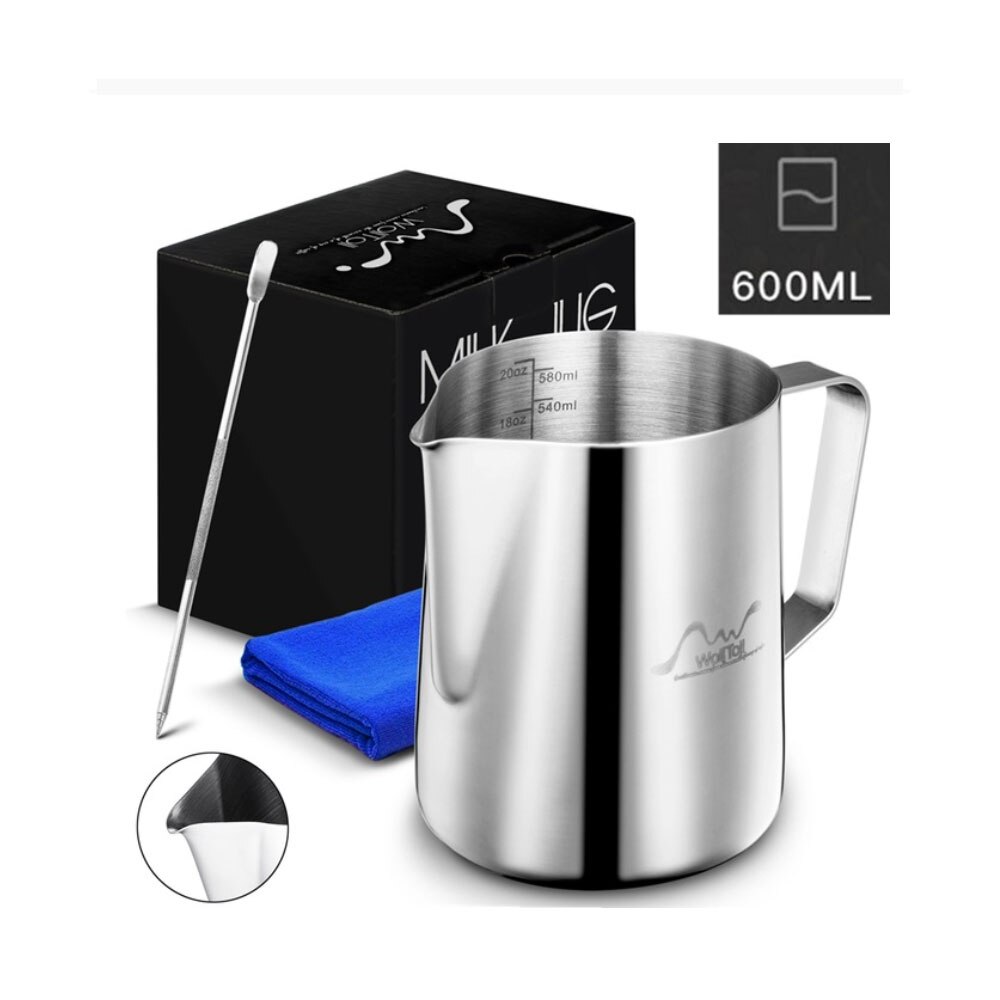 Coffee Pull Flower Cup Milk Frother Pots Jug Pitch... – Grandado