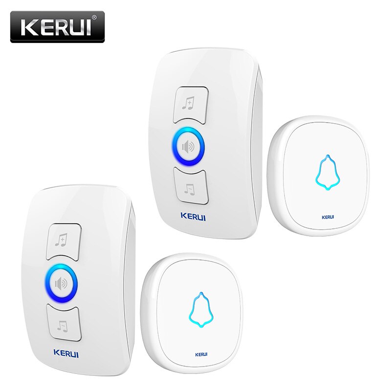 KERUI Waterproof Touch Doorbell Button Wireless SOS Emergency Button 433MHz Alarm Accessories For KERUI Doorbel Alarm System: Silver