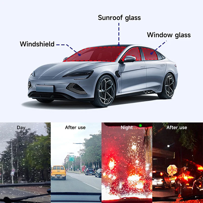 Windshield Cleaner Oil Film Cleaning Brush Set Window Supplies Automotive Liquid Clean Lenses Screens Detergent Removal Phone